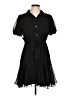 MSK 100% Polyester Black Casual Dress Size L (petite) - photo 1