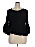 Solitaire 100% Rayon Black 3/4 Sleeve Top Size XL - photo 1