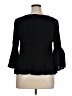 Solitaire 100% Rayon Black 3/4 Sleeve Top Size XL - photo 2