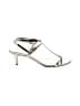 J.Crew 100% Leather Silver Sandals Size 9 1/2 - photo 1