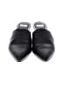 Paige 100% Leather Black Mule/Clog Size 10 - photo 2