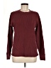Theory 100% Cotton Burgundy Pullover Sweater Size M - photo 1