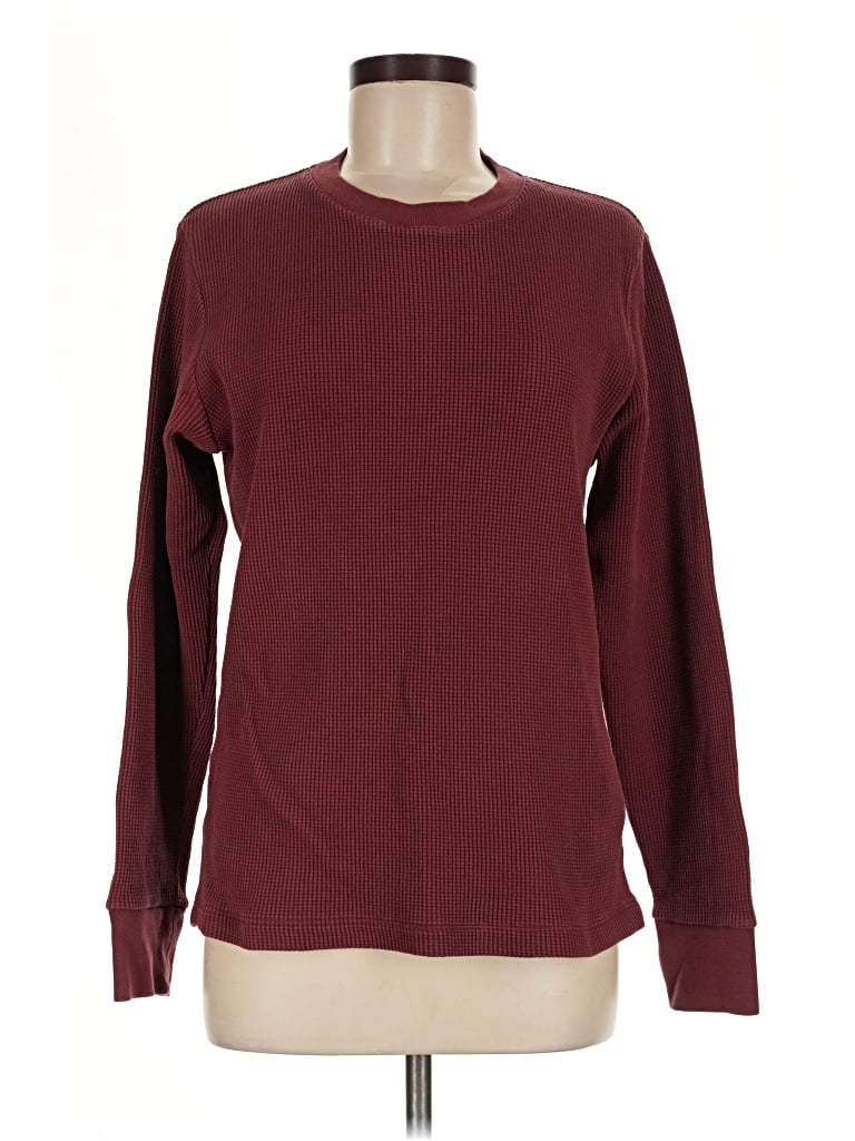 Pre-owned Theory Pullover Sweater In Burgundy