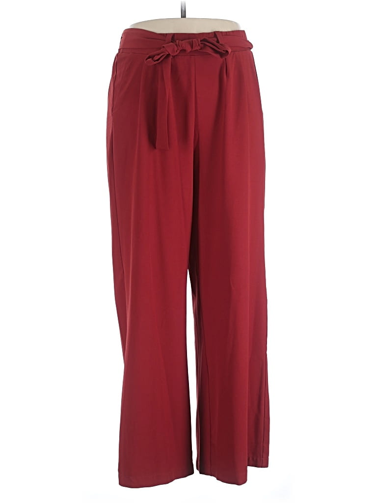 Pre-owned Torrid Casual Pants In Burgundy