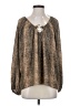 Ariella 100% Polyester Brown Long Sleeve Blouse Size S - photo 1