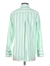Lands' End Stripes Green Long Sleeve Button-Down Shirt Size S - photo 2