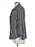 Adrienne Vittadini Stripes Black Long Sleeve Blouse Size L - photo 5