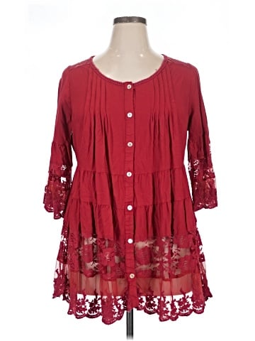 Roaman's 3/4 Sleeve Blouse (view 1)