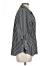 Adrienne Vittadini Stripes Black Long Sleeve Blouse Size L - photo 4