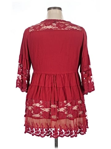 Roaman's 3/4 Sleeve Blouse (view 2)