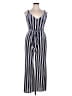 Forever 21 Plus Stripes Blue Jumpsuit Size 1X - photo 1
