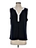 Tommy Hilfiger Blue Black Sleeveless Blouse Size 2 - photo 1