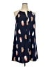 Emery Rose 100% Polyester Print Blue Casual Dress Size 2X - photo 1