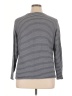 Basic Editions 100% Cotton Stripes Gray 3/4 Sleeve Top Size 1X - photo 2