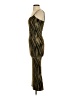 o.p.t 100% Polyester Chevron-herringbone Gold Cocktail Dress Size S - photo 5