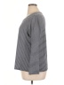 Basic Editions 100% Cotton Stripes Gray 3/4 Sleeve Top Size 1X - photo 5