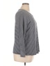 Basic Editions 100% Cotton Stripes Gray 3/4 Sleeve Top Size 1X - photo 4