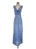 Vanity 100% Linen Blue Casual Dress Size 3 - photo 1