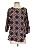 Peach Love 100% Polyester Blue 3/4 Sleeve Blouse Size S - photo 1