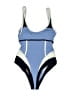 Moeva Color Block Blue One Piece Swimsuit Size S - photo 1