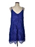 Express 100% Polyester Blue Cocktail Dress Size L - photo 1