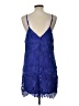 Express 100% Polyester Blue Cocktail Dress Size L - photo 2