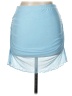 AvidLove Solid Blue Casual Skirt Size L - photo 2