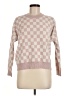 T Tahari Checkered-gingham Pink Pullover Sweater Size M - photo 1