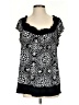 Perseption Concept Black Short Sleeve Blouse Size S (estimated) - photo 1