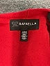 Rafaella 100% Cotton Red 3/4 Sleeve Top Size L - photo 7