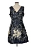 Jessica Howard Print Blue Cocktail Dress Size 12 (petite) - photo 2