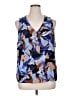 Nine West 100% Polyester Blue Sleeveless Blouse Size 0X - photo 1