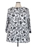 Allison Daley Paisley Silver 3/4 Sleeve Blouse Size 3X - photo 1