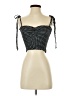 Assorted Brands 100% Polyester Black Sleeveless Top Size S - photo 1
