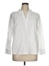 Talbots Stars White Long Sleeve Blouse Size XL Petite - photo 1