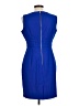 Calvin Klein Solid Blue Cocktail Dress Size 12 (petite) - photo 2