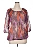 Apt. 9 Purple 3/4 Sleeve Blouse Size XL - photo 1