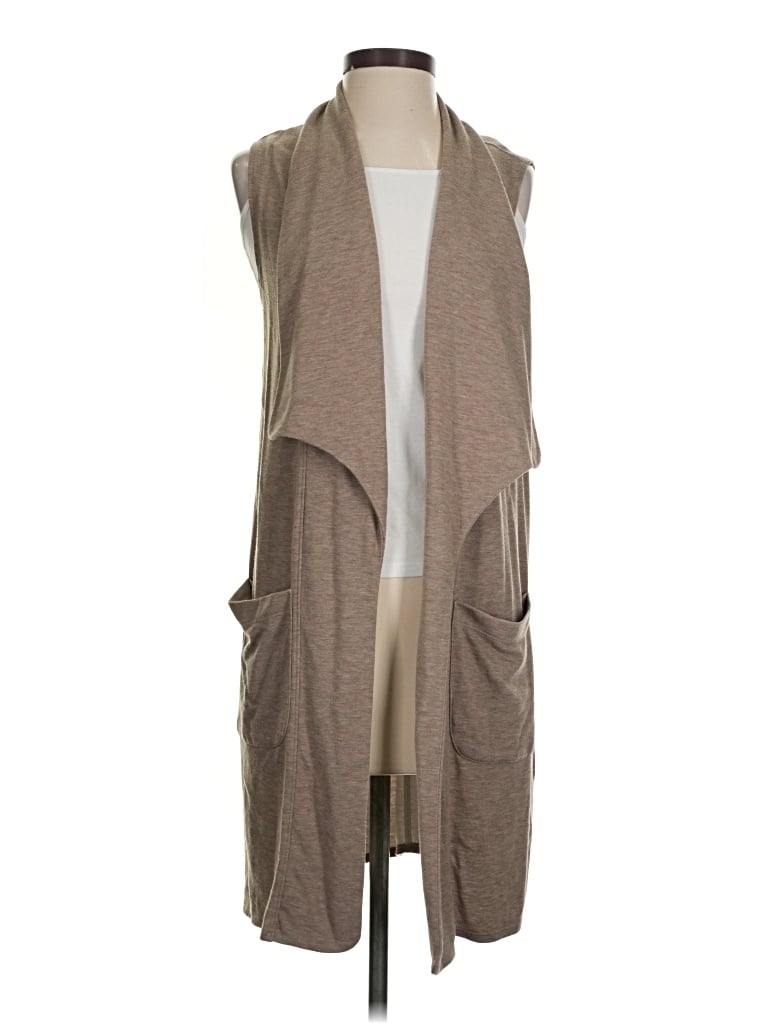 Pre-owned Max Studio Sweater Vest In Tan