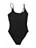 Unbranded Solid Black One Piece Swimsuit Size S - photo 1