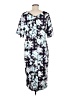 Monroe and Main Print Blue Casual Dress Size L - photo 2