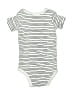 Huggies Stripes White Short Sleeve Onesie 0-3 MO / 3 MO - photo 2