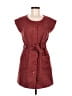 Tabitha Tweed Orange Burgundy Casual Dress Size 6 - photo 1