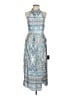 Lulus 100% Polyester Paisley Blue Cocktail Dress Size L - photo 1