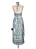 Lulus 100% Polyester Paisley Blue Cocktail Dress Size L - photo 2