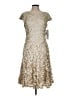 Theia 100% Polyester Ivory Cocktail Dress Size 12 - photo 1