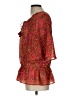 DR2 100% Polyester Red 3/4 Sleeve Blouse Size L (estimated) - photo 5