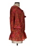 DR2 100% Polyester Red 3/4 Sleeve Blouse Size L (estimated) - photo 4
