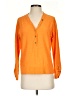 Ann Taylor LOFT Orange 3/4 Sleeve Button-Down Shirt Size S - photo 1