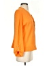 Ann Taylor LOFT Orange 3/4 Sleeve Button-Down Shirt Size S - photo 4