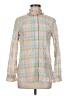 J.Crew Checkered-gingham Green Long Sleeve Blouse Size 6 - photo 1